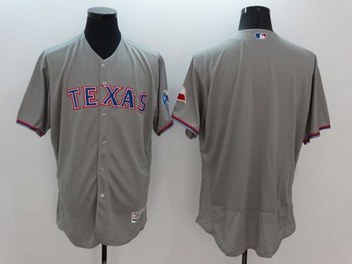Rangers Blank Grey Flexbase Authentic Collection Stitched MLB Jersey Rangers Blank Grey Flexbase Authentic Collection Stitched MLB Jersey