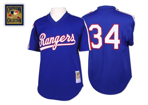 Mitchell And Ness 1989 Rangers #34 Nolan Ryan Blue Throwback Stitched MLB Jersey Mitchell And Ness 1989 Rangers #34 Nolan Ryan Blue Throwback Stitched MLB Jersey