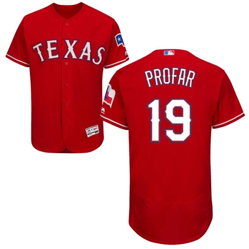 Rangers #19 Jurickson Profar Red Flexbase Authentic Collection Stitched MLB Jersey Rangers #19 Jurickson Profar Red Flexbase Authentic Collection Stitched MLB Jersey
