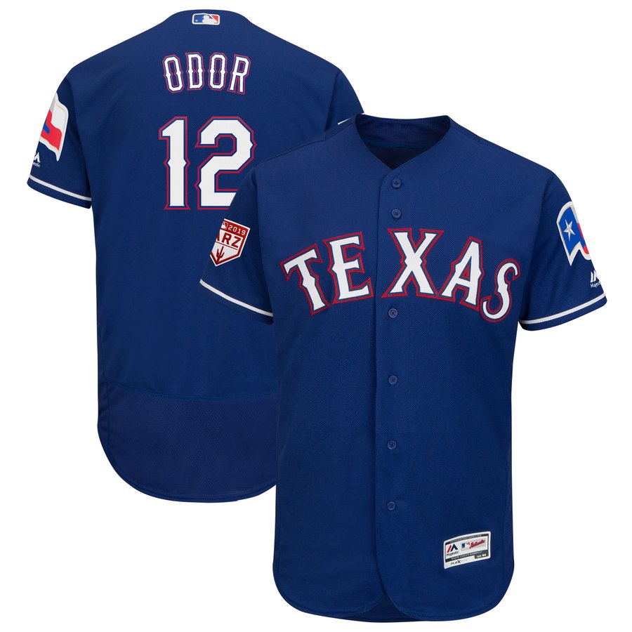Rangers #12 Rougned Odor Blue 2019 Spring Training Flex Base Stitched MLB Jersey Rangers #12 Rougned Odor Blue 2019 Spring Training Flex Base Stitched MLB Jersey