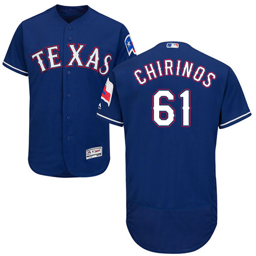 Rangers #61 Robinson Chirinos Blue Flexbase Authentic Collection Stitched MLB Jersey Rangers #61 Robinson Chirinos Blue Flexbase Authentic Collection Stitched MLB Jersey
