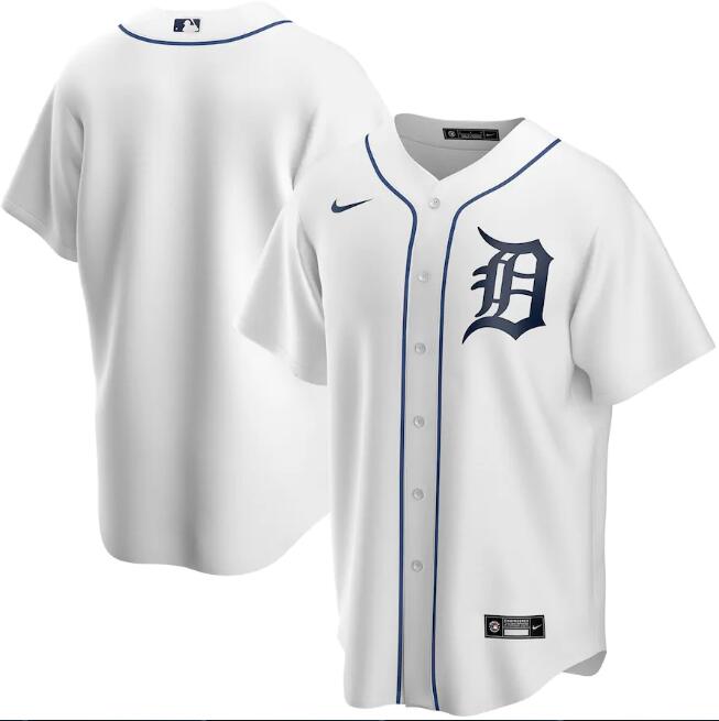 Men's Detroit Tigers Blank White MLB Cool Base Stitched Jersey Men's Detroit Tigers Blank White MLB Cool Base Stitched Jersey