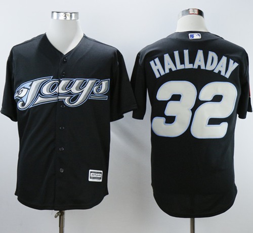 Blue Jays #32 Roy Halladay Black 2008 Turn Back The Clock Stitched MLB Jersey Blue Jays #32 Roy Halladay Black 2008 Turn Back The Clock Stitched MLB Jersey