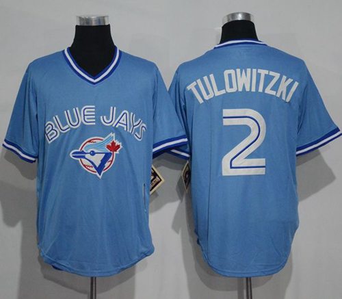 Blue Jays #2 Troy Tulowitzki Light Blue Cooperstown Throwback Stitched MLB Jersey Blue Jays #2 Troy Tulowitzki Light Blue Cooperstown Throwback Stitched MLB Jersey