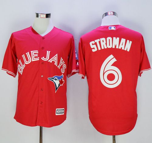 Blue Jays #6 Marcus Stroman Red New Cool Base 40th Anniversary Stitched MLB Jersey Blue Jays #6 Marcus Stroman Red New Cool Base 40th Anniversary Stitched MLB Jersey