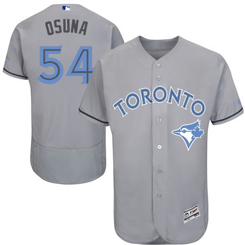 Blue Jays #54 Roberto Osuna Grey Flexbase Authentic Collection Father's Day Stitched MLB Jersey Blue Jays #54 Roberto Osuna Grey Flexbase Authentic Collection Father's Day Stitched MLB Jersey