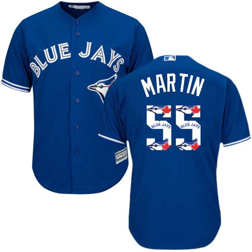Blue Jays #55 Russell Martin Blue Team Logo Fashion Stitched MLB Jersey Blue Jays #55 Russell Martin Blue Team Logo Fashion Stitched MLB Jersey