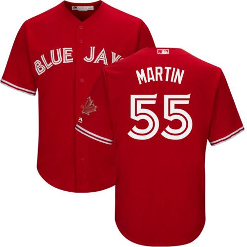 Blue Jays #55 Russell Martin Red New Cool Base Canada Day Stitched MLB Jersey Blue Jays #55 Russell Martin Red New Cool Base Canada Day Stitched MLB Jersey