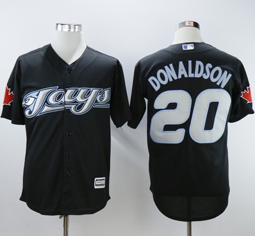 Blue Jays #20 Josh Donaldson Black 2008 Turn Back The Clock Stitched MLB Jersey Blue Jays #20 Josh Donaldson Black 2008 Turn Back The Clock Stitched MLB Jersey