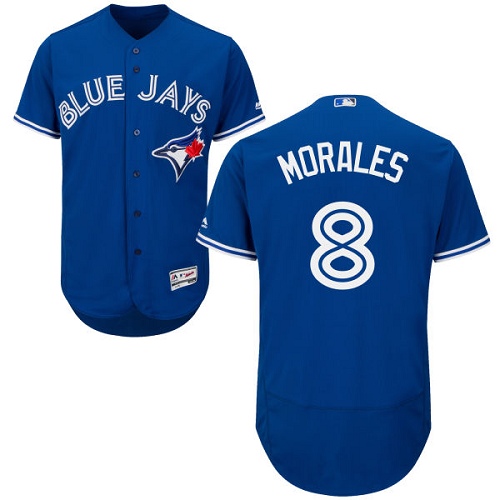 Blue Jays #8 Kendrys Morales Blue Flexbase Authentic Collection Stitched MLB Jersey Blue Jays #8 Kendrys Morales Blue Flexbase Authentic Collection Stitched MLB Jersey