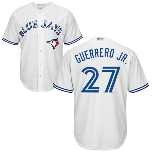 Blue Jays #27 Vladimir Guerrero Jr. White New Cool Base Stitched MLB Jersey Blue Jays #27 Vladimir Guerrero Jr. White New Cool Base Stitched MLB Jersey