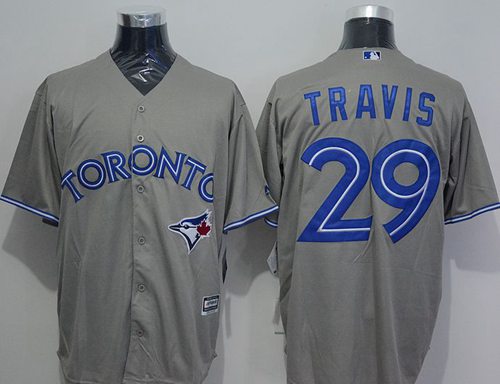 Blue Jays #29 Devon Travis Grey New Cool Base Stitched MLB Jersey Blue Jays #29 Devon Travis Grey New Cool Base Stitched MLB Jersey