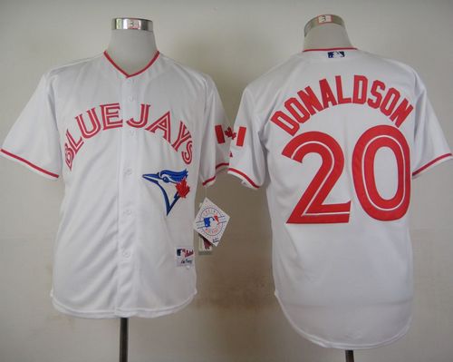 Blue Jays #20 Josh Donaldson White 2015 Canada Day Stitched MLB Jersey Blue Jays #20 Josh Donaldson White 2015 Canada Day Stitched MLB Jersey