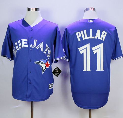 Blue Jays #11 Kevin Pillar Blue New Cool Base Stitched MLB Jersey Blue Jays #11 Kevin Pillar Blue New Cool Base Stitched MLB Jersey