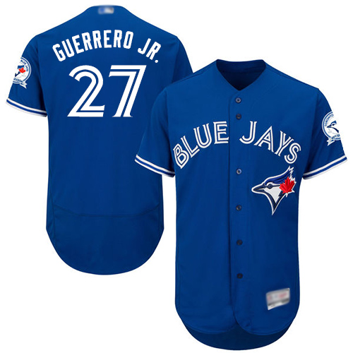 Blue Jays #27 Vladimir Guerrero Jr. Blue Flexbase Authentic Collection Stitched MLB Jersey Blue Jays #27 Vladimir Guerrero Jr. Blue Flexbase Authentic Collection Stitched MLB Jersey