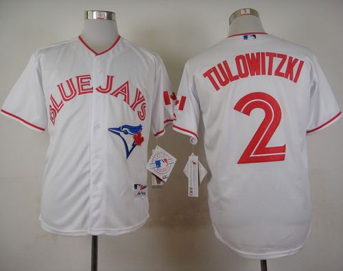 Blue Jays #2 Troy Tulowitzki White 2015 Canada Day Stitched MLB Jersey Blue Jays #2 Troy Tulowitzki White 2015 Canada Day Stitched MLB Jersey