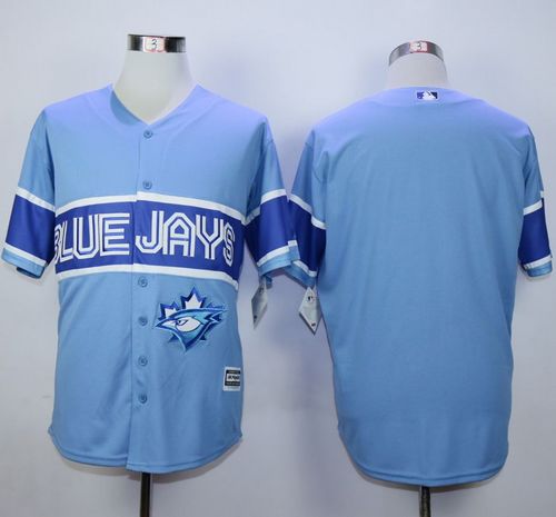 Blue Jays Blank Light Blue Exclusive New Cool Base Stitched MLB Jersey Blue Jays Blank Light Blue Exclusive New Cool Base Stitched MLB Jersey