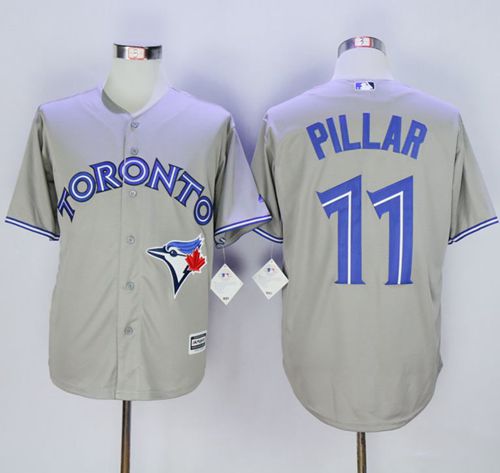 Blue Jays #11 Kevin Pillar Grey New Cool Base Stitched MLB Jersey Blue Jays #11 Kevin Pillar Grey New Cool Base Stitched MLB Jersey