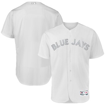 Toronto Blue Jays Blank Majestic 2019 Players' Weekend Flex Base Authentic Team Jersey White