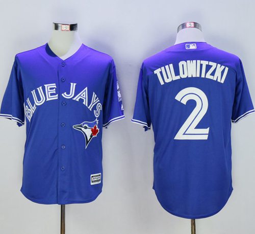 Blue Jays #2 Troy Tulowitzki Blue New Cool Base 40th Anniversary Stitched MLB Jersey Blue Jays #2 Troy Tulowitzki Blue New Cool Base 40th Anniversary Stitched MLB Jersey