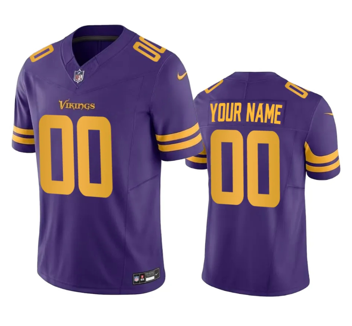 Men's Minnesota Vikings Active Player Custom Purple 2023 F.U.S.E. Color Rush Limited Stitched Football Jersey Men's Minnesota Vikings Active Player Custom Purple 2023 F.U.S.E. Color Rush Limited Stitched Football Jersey