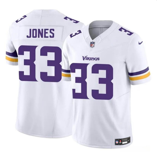 Men's Minnesota Vikings #33 Aaron Jones White F.U.S.E. Vapor Untouchable Limited Stitched Jersey Men's Minnesota Vikings #33 Aaron Jones White F.U.S.E. Vapor Untouchable Limited Stitched Jersey