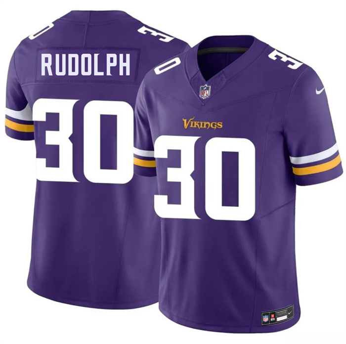 Men's Minnesota Vikings #30 Trayvon Rudolph Purple 2026 F.U.S.E. Vapor Untouchable Limited Stitched Jersey