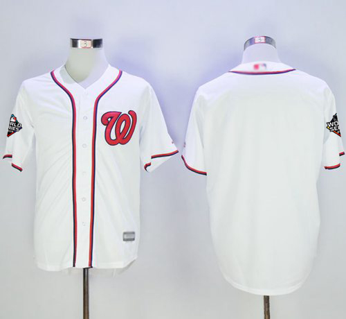 Nationals Blank White New Cool Base 2019 World Series Champions Stitched MLB Jersey Nationals Blank White New Cool Base 2019 World Series Champions Stitched MLB Jersey