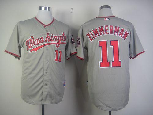 Nationals #11 Ryan Zimmerman Grey Stitched MLB Jersey Nationals #11 Ryan Zimmerman Grey Stitched MLB Jersey