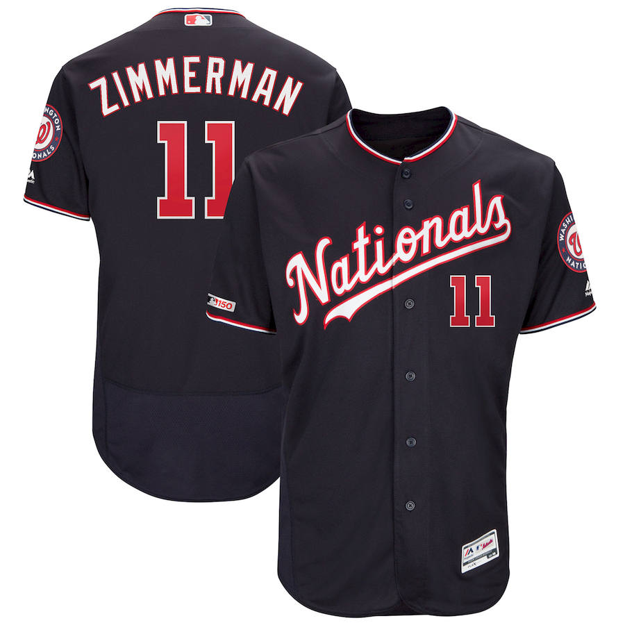 Washington Nationals #11 Ryan Zimmerman Majestic Alternate Authentic Collection Flex Base Player Jersey Navy Washington Nationals #11 Ryan Zimmerman Majestic Alternate Authentic Collection Flex Base Player Jersey Navy