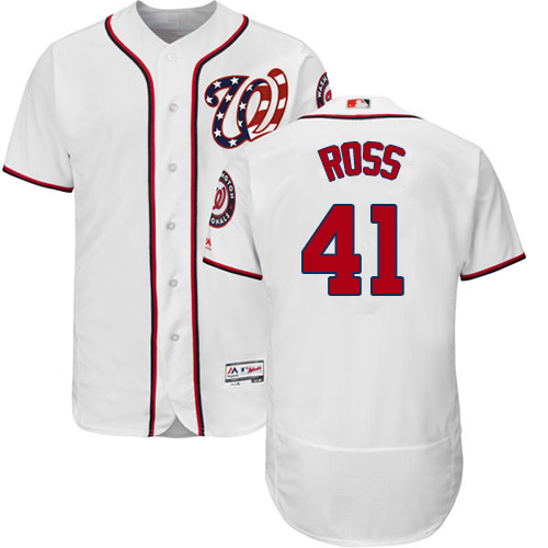 Nationals #41 Joe Ross White Flexbase Authentic Collection Stitched MLB Jersey Nationals #41 Joe Ross White Flexbase Authentic Collection Stitched MLB Jersey