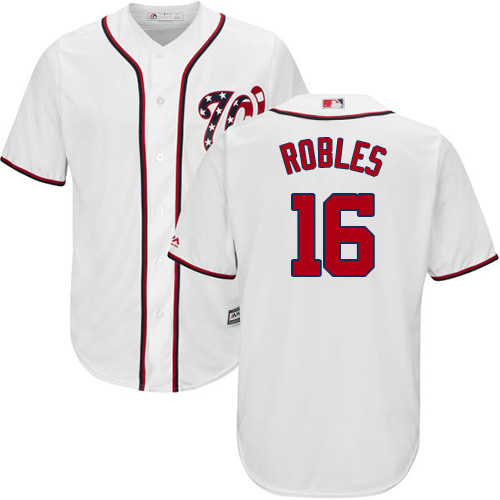 Nationals #16 Victor Robles White New Cool Base Stitched MLB Jersey Nationals #16 Victor Robles White New Cool Base Stitched MLB Jersey