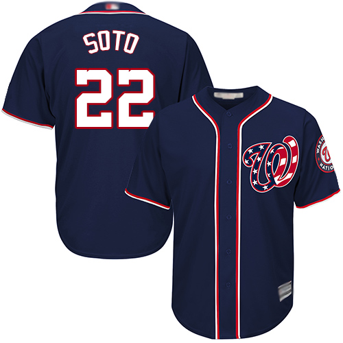 Nationals #22 Juan Soto Navy Blue New Cool Base Stitched MLB Jersey Nationals #22 Juan Soto Navy Blue New Cool Base Stitched MLB Jersey