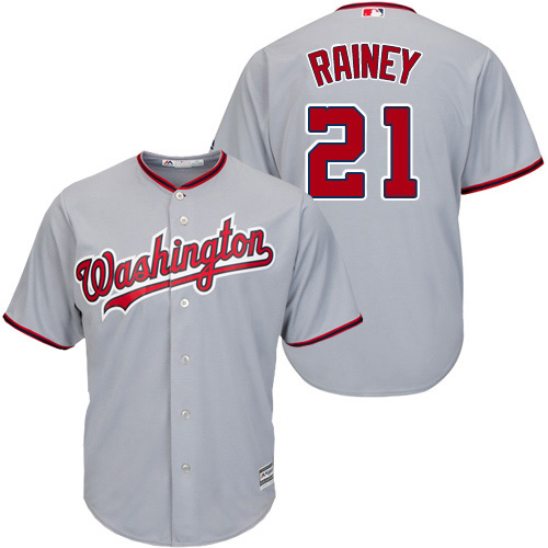 Nationals #21 Tanner Rainey Grey New Cool Base Stitched MLB Jersey Nationals #21 Tanner Rainey Grey New Cool Base Stitched MLB Jersey