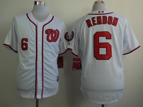 Nationals #6 Anthony Rendon White Cool Base Stitched MLB Jersey Nationals #6 Anthony Rendon White Cool Base Stitched MLB Jersey