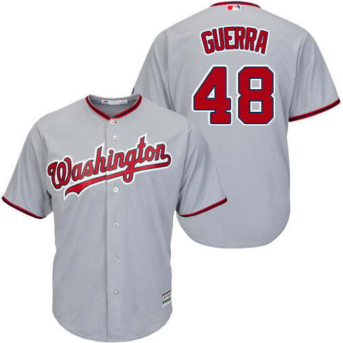 Nationals #48 Javy Guerra Grey New Cool Base Stitched MLB Jersey Nationals #48 Javy Guerra Grey New Cool Base Stitched MLB Jersey
