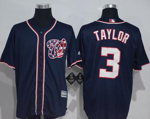 Nationals #3 Michael Taylor Navy Blue New Cool Base Stitched MLB Jersey Nationals #3 Michael Taylor Navy Blue New Cool Base Stitched MLB Jersey