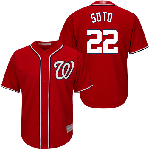 Nationals #22 Juan Soto Red New Cool Base Stitched MLB Jersey Nationals #22 Juan Soto Red New Cool Base Stitched MLB Jersey