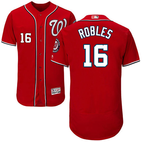 Nationals #16 Victor Robles Red Flexbase Authentic Collection Stitched MLB Jersey Nationals #16 Victor Robles Red Flexbase Authentic Collection Stitched MLB Jersey