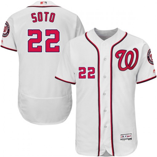 Nationals #22 Juan Soto White Flexbase Authentic Collection Stitched MLB Jersey Nationals #22 Juan Soto White Flexbase Authentic Collection Stitched MLB Jersey