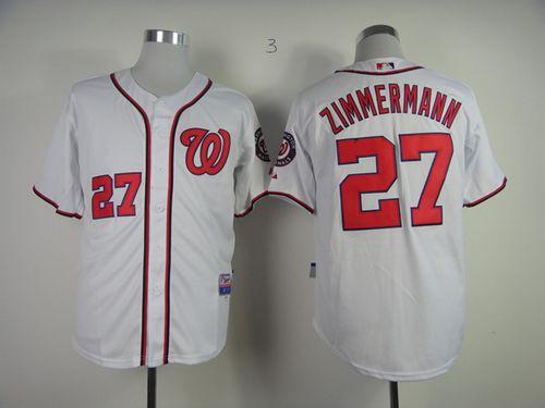 Nationals #27 Jordan Zimmermann White Cool Base Stitched MLB Jersey Nationals #27 Jordan Zimmermann White Cool Base Stitched MLB Jersey