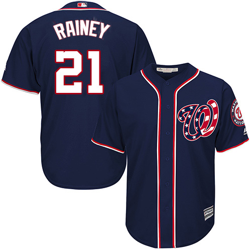 Nationals #21 Tanner Rainey Navy Blue New Cool Base Stitched MLB Jersey Nationals #21 Tanner Rainey Navy Blue New Cool Base Stitched MLB Jersey
