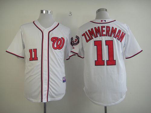Nationals #11 Ryan Zimmerman White Stitched MLB Jersey Nationals #11 Ryan Zimmerman White Stitched MLB Jersey