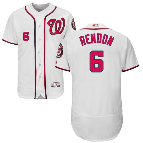 Nationals #6 Anthony Rendon White Flexbase Authentic Collection Stitched MLB Jersey Nationals #6 Anthony Rendon White Flexbase Authentic Collection Stitched MLB Jersey