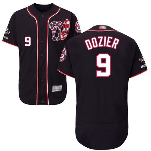 Nationals #9 Brian Dozier Navy Blue Flexbase Authentic Collection 2019 World Series Champions Stitched MLB Jersey Nationals #9 Brian Dozier Navy Blue Flexbase Authentic Collection 2019 World Series Champions Stitched MLB Jersey
