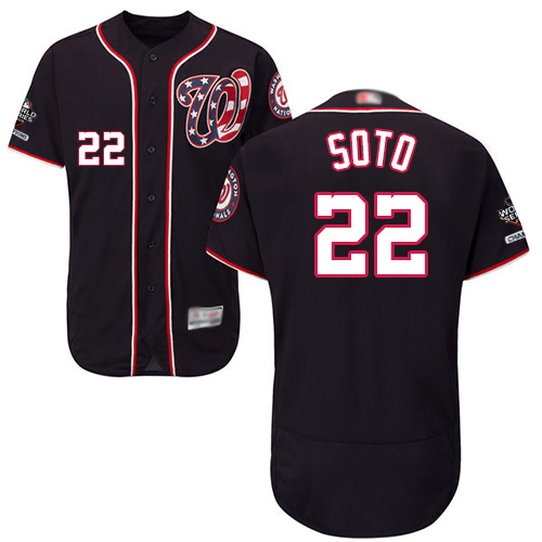 Nationals #22 Juan Soto Navy Blue Flexbase Authentic Collection 2019 World Series Champions Stitched MLB Jersey Nationals #22 Juan Soto Navy Blue Flexbase Authentic Collection 2019 World Series Champions Stitched MLB Jersey