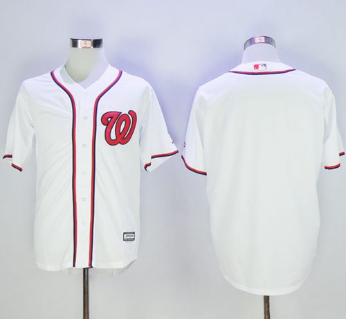 Nationals Blank White New Cool Base Stitched MLB Jersey Nationals Blank White New Cool Base Stitched MLB Jersey