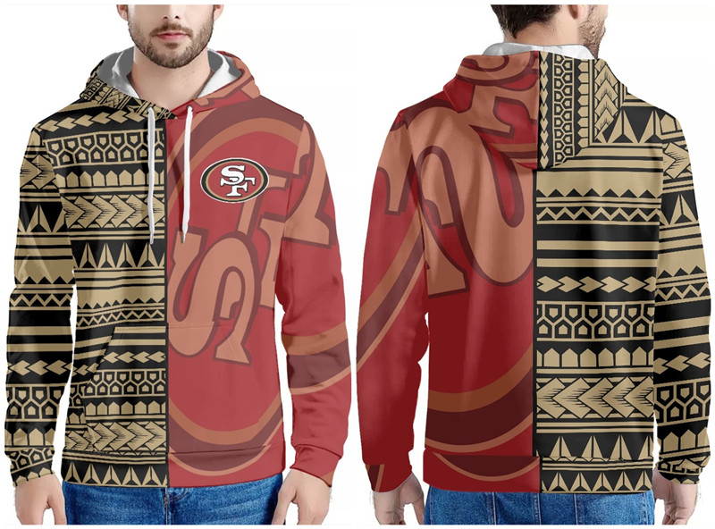 Men's San Francisco 49ers Red/Gold Pullover Hoodie