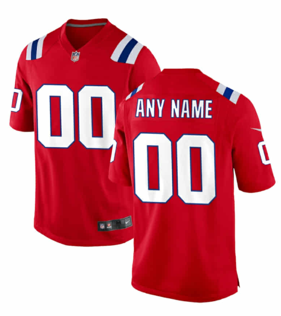 Men's New England Patriots Custom Red 2025 F.U.S.E. Vapor Limited Stitched Football Jersey Men's New England Patriots Custom Red 2025 F.U.S.E. Vapor Limited Stitched Football Jersey