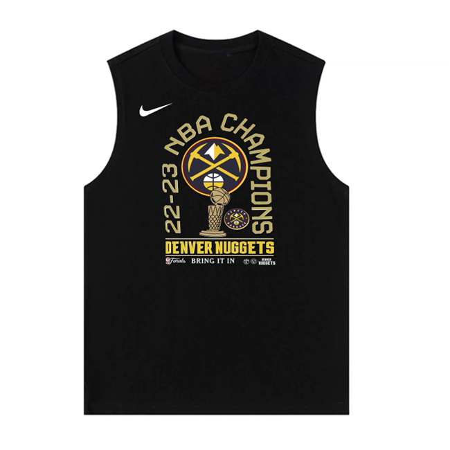 Men's Denver Nuggets Black 2022-23 Champions Suit in Action Tank Top Men's Denver Nuggets Black 2022-23 Champions Suit in Action Tank Top